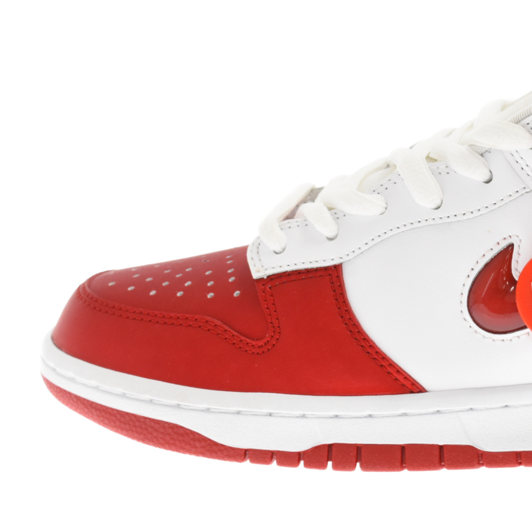 NIKE SB ナイキエスビー ×SUPREME DUNK LOW SB シュプリーム ダンクローエスビー ローカットスニーカー ホワイト/レッド US9/27cm CK3480-600