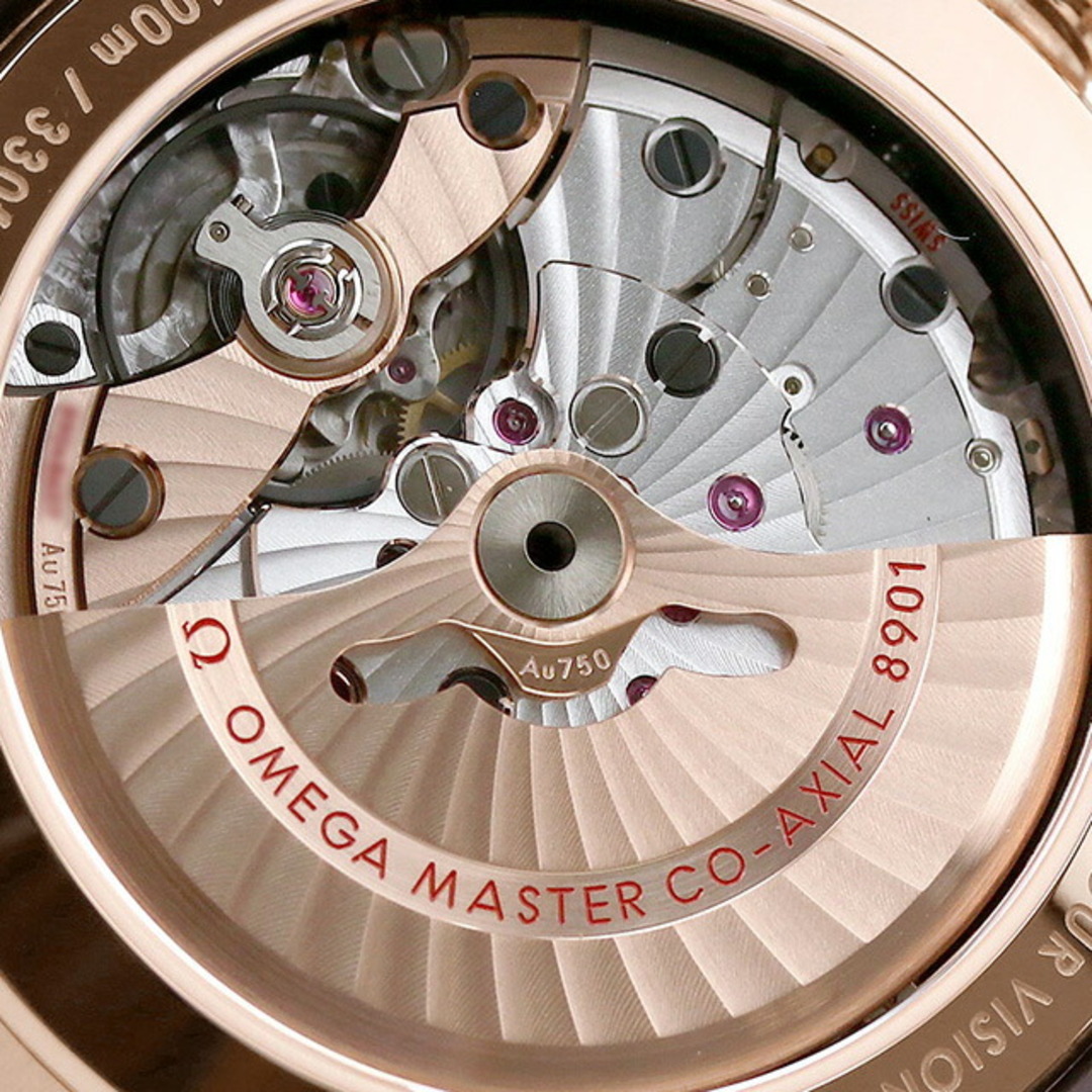 OMEGA(オメガ)の【新品】オメガ OMEGA 腕時計 メンズ 433.53.41.21.02.001 デビル アワービジョン コーアクシャル マスタークロノメーター 自動巻き シルバーxブラウン アナログ表示 メンズの時計(腕時計(アナログ))の商品写真