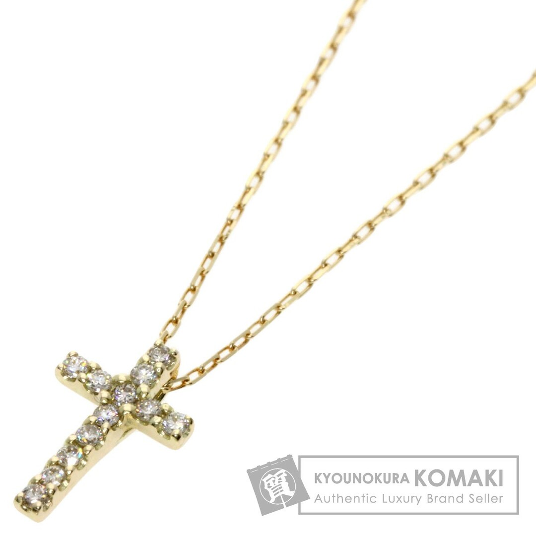 ３ヶ月SELECT JEWELRY ダイヤモンド クロス ネックレス K10YG レディース