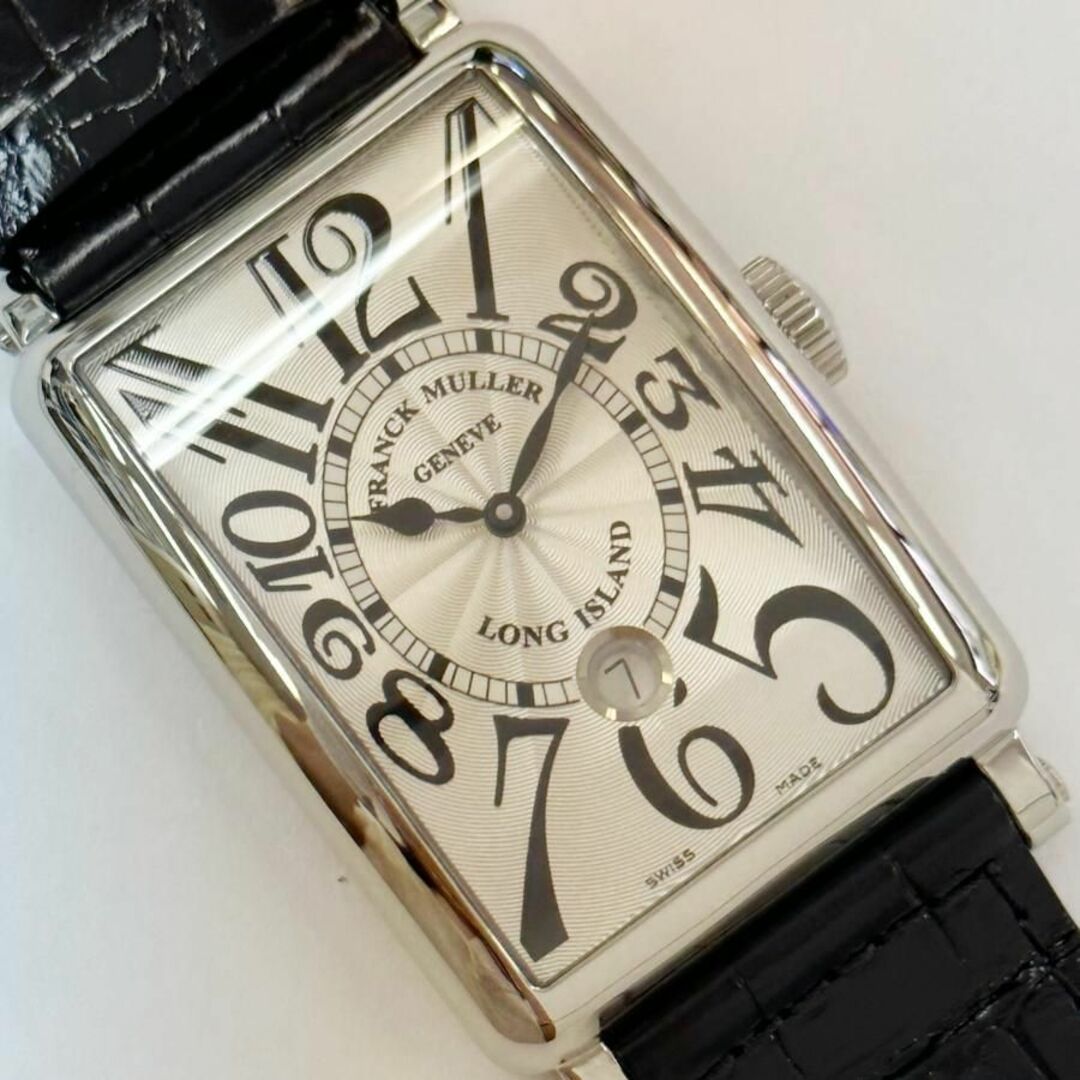 FRANCK MULLER(フランクミュラー)のFRANCK MULLER フランクミューラー 1300SCDT Long Island Date ロングアイランド デイト シルバー 自動巻き J49459 メンズの時計(腕時計(アナログ))の商品写真
