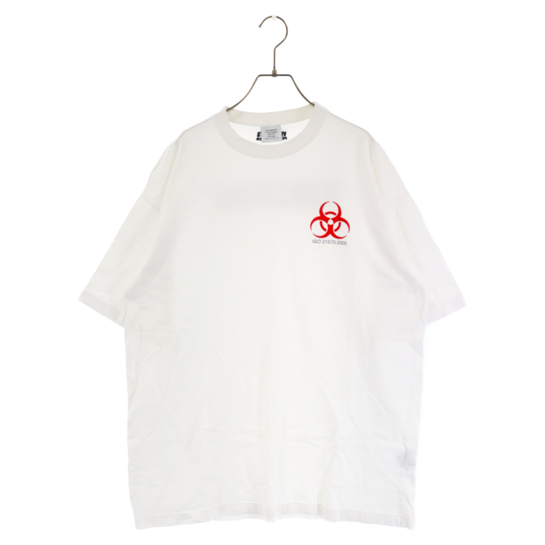 VETEMENTS ヴェトモン 18SS Volunteer Tee ボランティア半袖Tシャツ ホワイト MSS18TR36