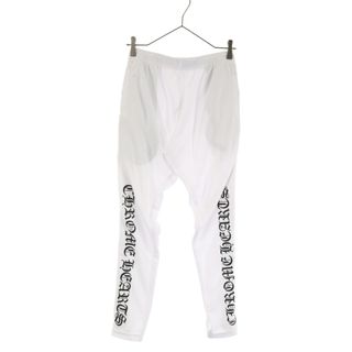 CHROME HEARTS クロムハーツ TRACK PANTS/トラックパンツ サイドクロスボールレザー切替トラックロングパンツ ブラック/ホワイト