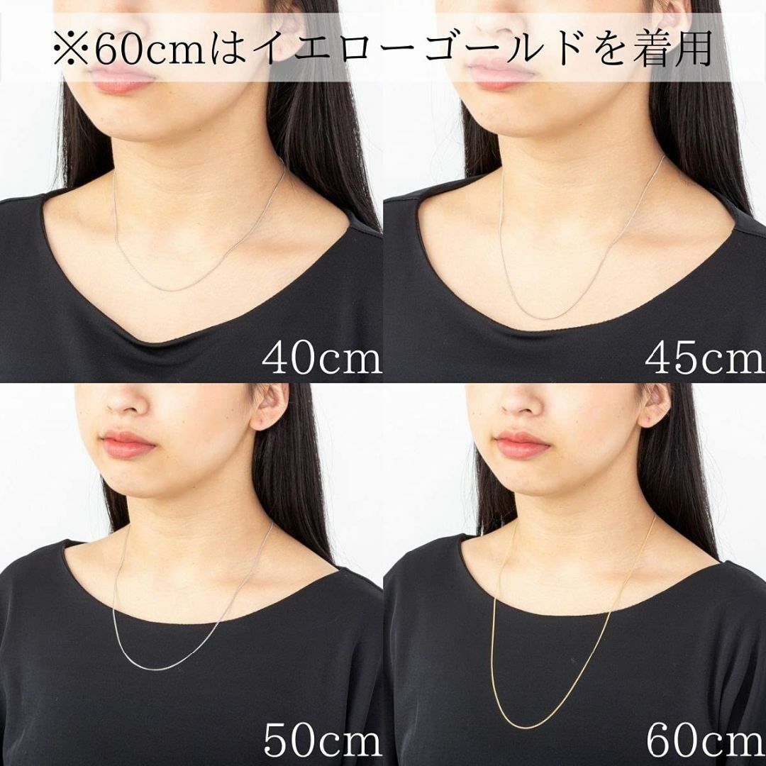 [SmileSweety] 18金WG 喜平ネックレス 40cm 日本製 K18 2