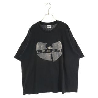 VINTAGE ヴィンテージ 00s WU-TANG CLAN ウータンクラン ロゴプリント 半袖Tシャツ カットソー ブラック(Tシャツ/カットソー(半袖/袖なし))