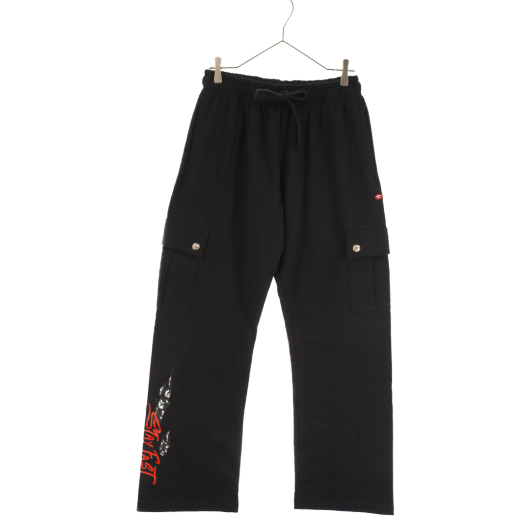 CHROME HEARTS クロムハーツ PPO CAUTION SWTCRGPANTS MATTY BOY マッティボーイ スウェットカーゴパンツ ブラック