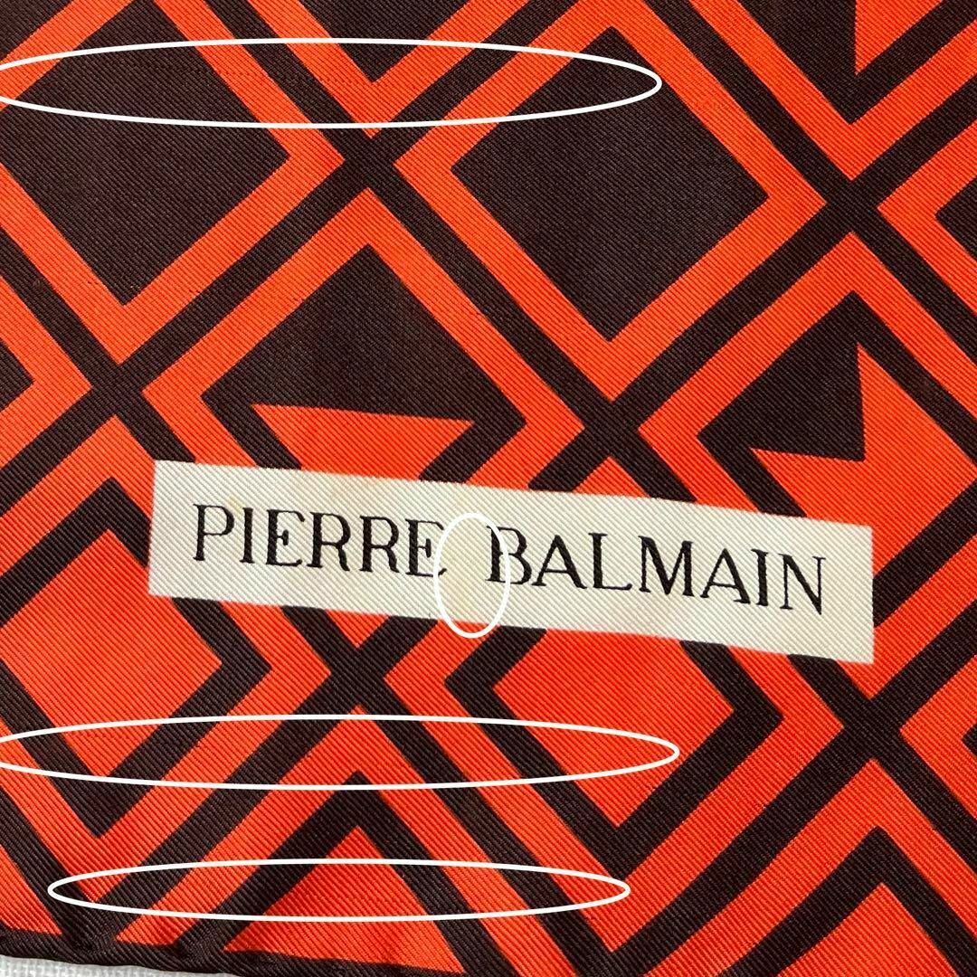 Pierre Balmain(ピエールバルマン)のPIERRE BALMAIN  ピエールバルマン　シルクスカーフ レディースのファッション小物(バンダナ/スカーフ)の商品写真