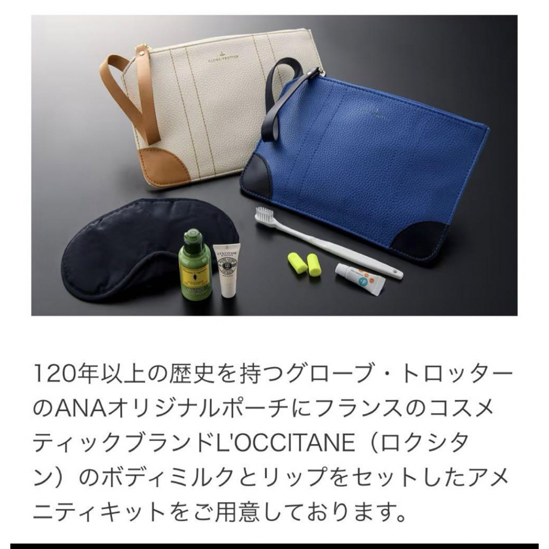 ANA(全日本空輸)(エーエヌエー(ゼンニッポンクウユ))の新品未開封♡ANA ビジネスクラス　アメニティ　GLOBE-TROTTER レディースのファッション小物(ポーチ)の商品写真