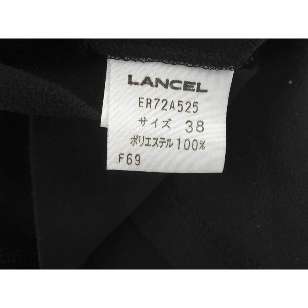 LANCEL(ランセル)のLANCEL ランセル スウェード調 ブラウス シャツ size38/黒 ◇■ レディース レディースのトップス(シャツ/ブラウス(長袖/七分))の商品写真