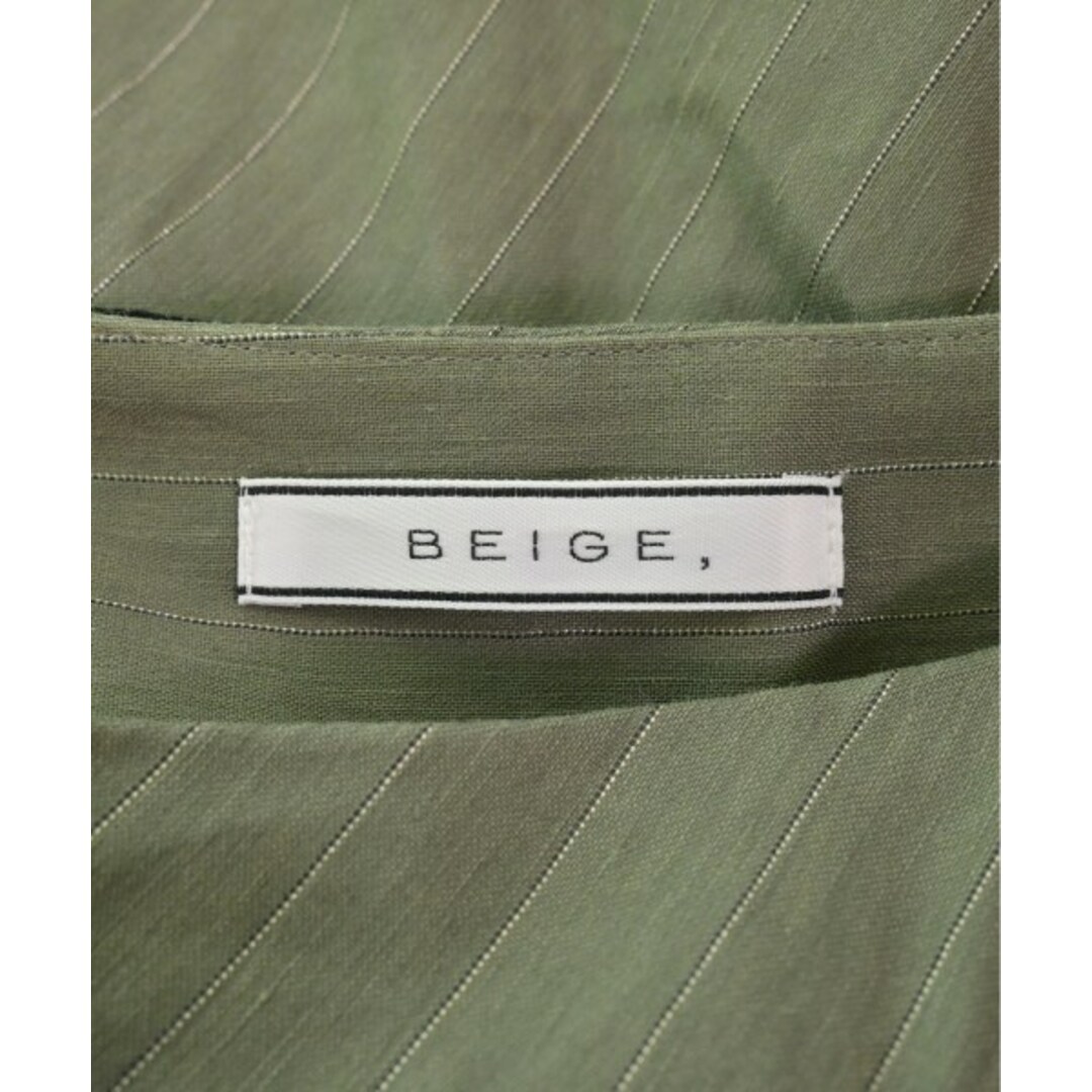 BEIGE,(ベイジ)のBEIGE, ベイジ ロング・マキシ丈スカート 4(M位) 緑x黒x白(総柄) 【古着】【中古】 レディースのスカート(ロングスカート)の商品写真