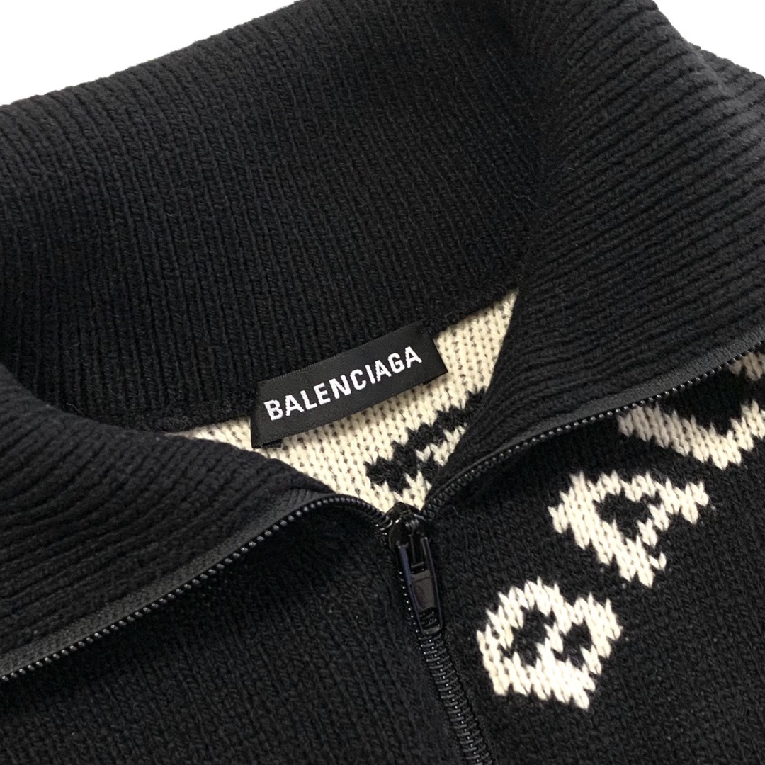 【正規品】BALENCIAGA  ハーフジップ タートルニット／メンズS