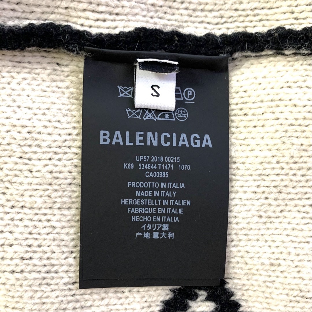 【正規品】BALENCIAGA  ハーフジップ タートルニット／メンズS