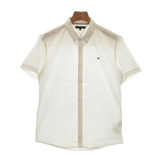 トミーヒルフィガー(TOMMY HILFIGER)のTOMMY HILFIGER カジュアルシャツ -(L位) 白 【古着】【中古】(シャツ/ブラウス(長袖/七分))