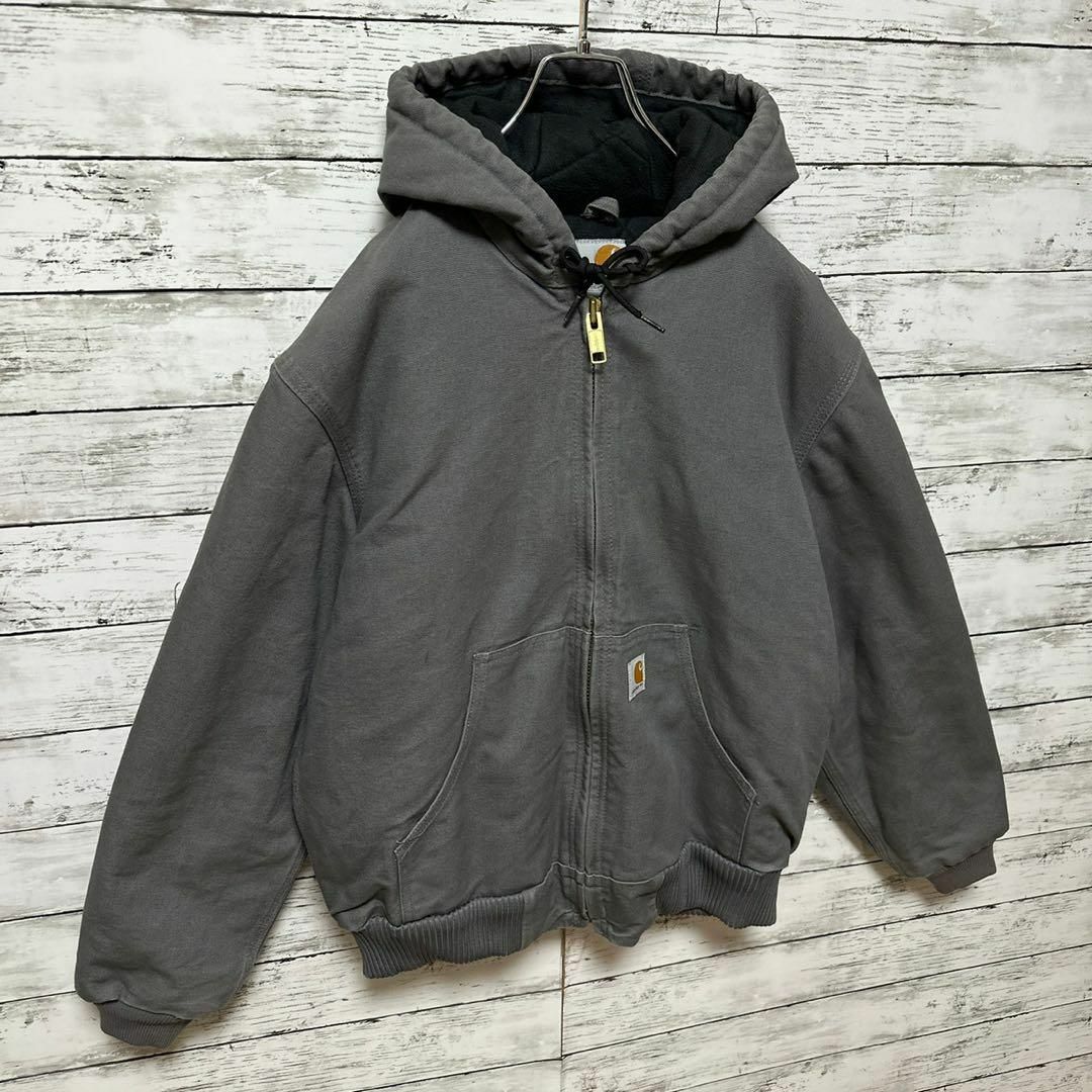 70【人気Lサイズ】カーハート☆ロゴタグ ダック地 アクティブジャケット