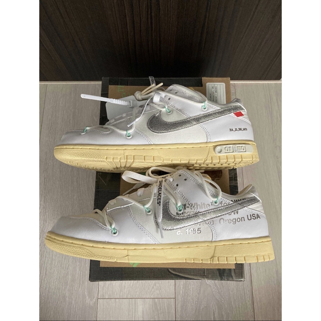 OFF-WHITE × NIKE DUNK LOW 1 OF 50 WHITE1