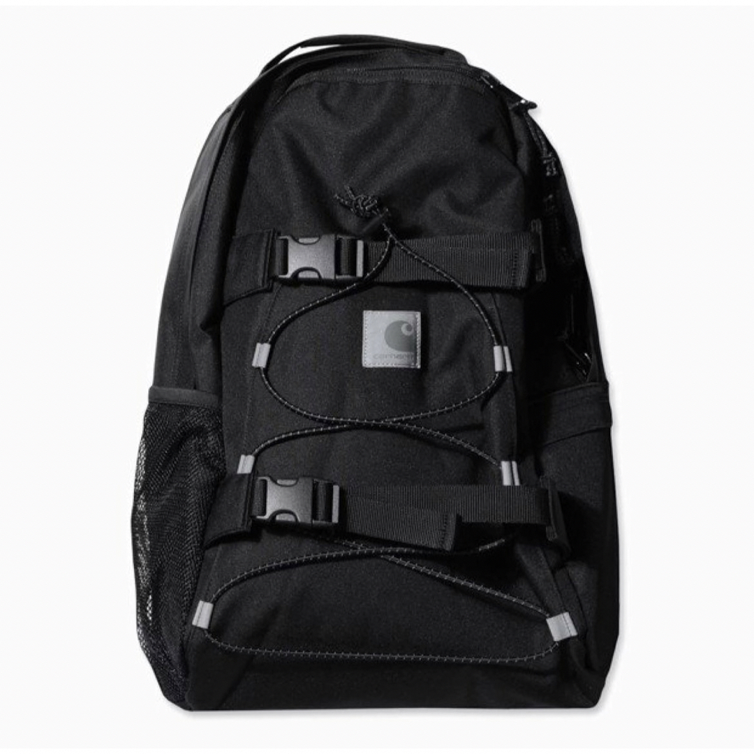 carhartt(カーハート)のCarhartt　白黒ロゴ　リュック　リフレクター　ブラック メンズのバッグ(バッグパック/リュック)の商品写真
