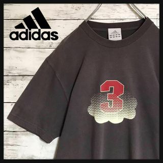 アディダス(adidas)の【万国旗タグ】アディダス　裏表THREEプリントTシャツ　人気Ｌ　K590(Tシャツ/カットソー(半袖/袖なし))