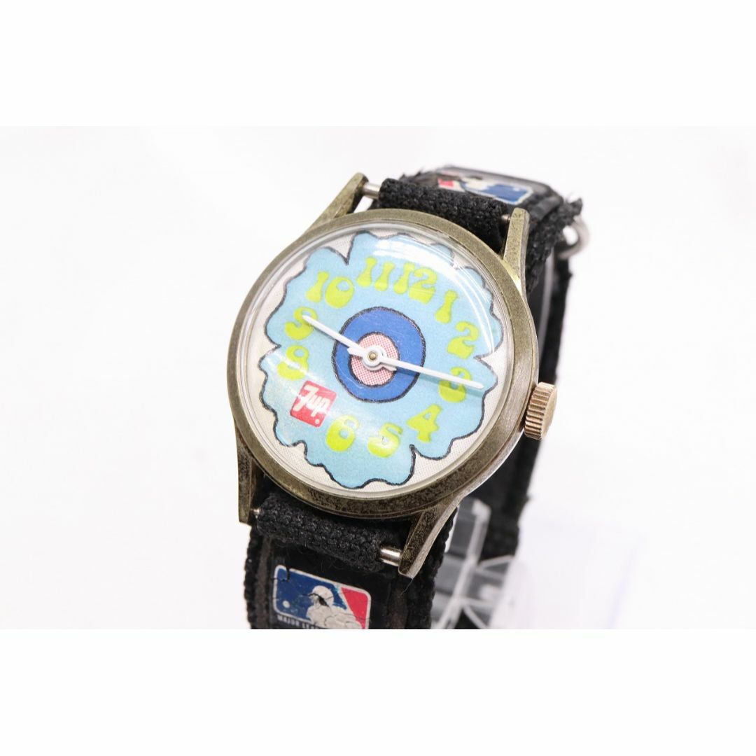 【W90-4】超レア 希少品 ピーターマックス セブンアップ 手巻き 腕時計