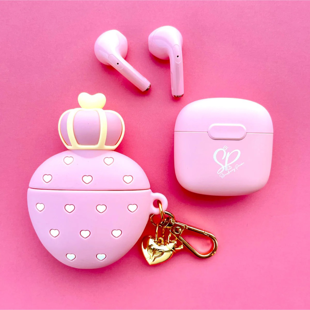 Strawberry Wireless Earphone すとぷり イヤホン  エンタメ/ホビーのタレントグッズ(アイドルグッズ)の商品写真