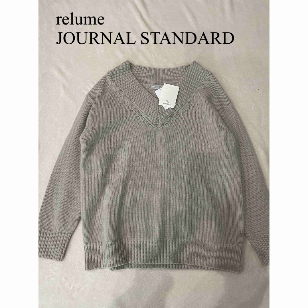 JOURNAL STANDARD relume(ジャーナルスタンダードレリューム)の[新品] レリューム　Ｖネックウールブレンドプルオーバー レディースのトップス(ニット/セーター)の商品写真