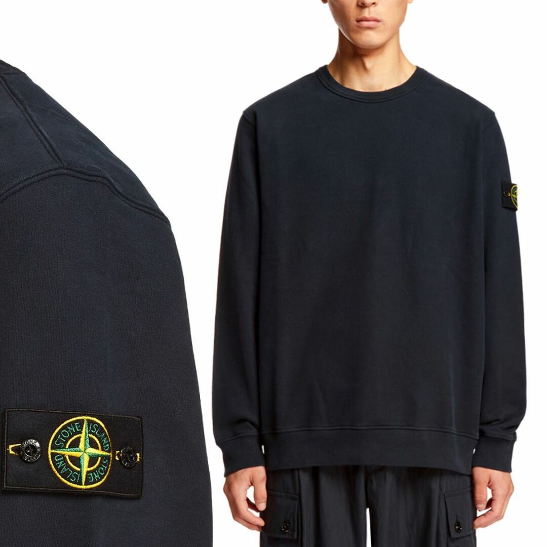 送料無料 26 STONE ISLAND ストーンアイランド 791562420 V0020 ネイビー トレーナー スウェット size L