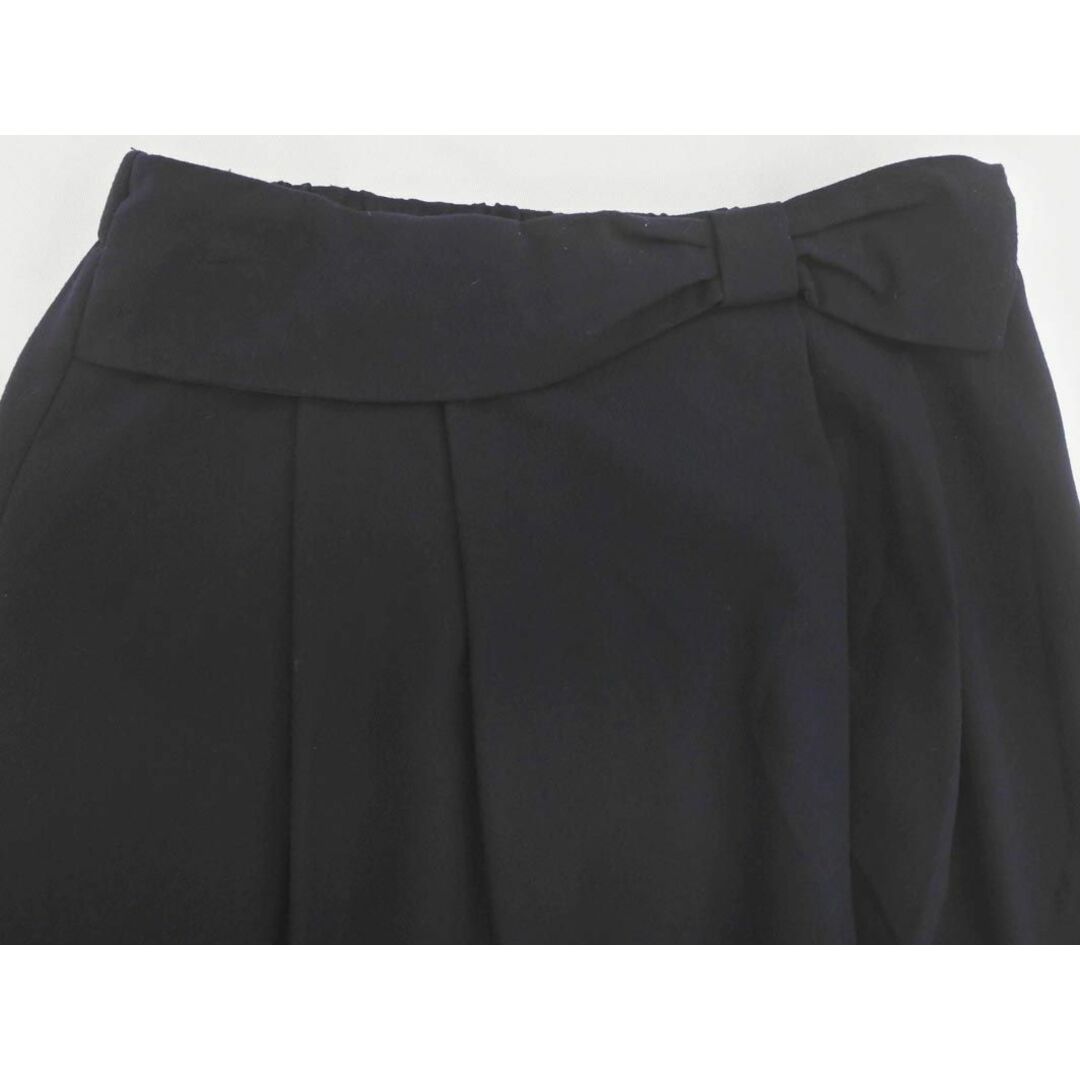 Couture Brooch(クチュールブローチ)のクチュールブローチ 大きいサイズ ウエスト リボン スカート size42/紺 ■■ レディース レディースのスカート(ロングスカート)の商品写真