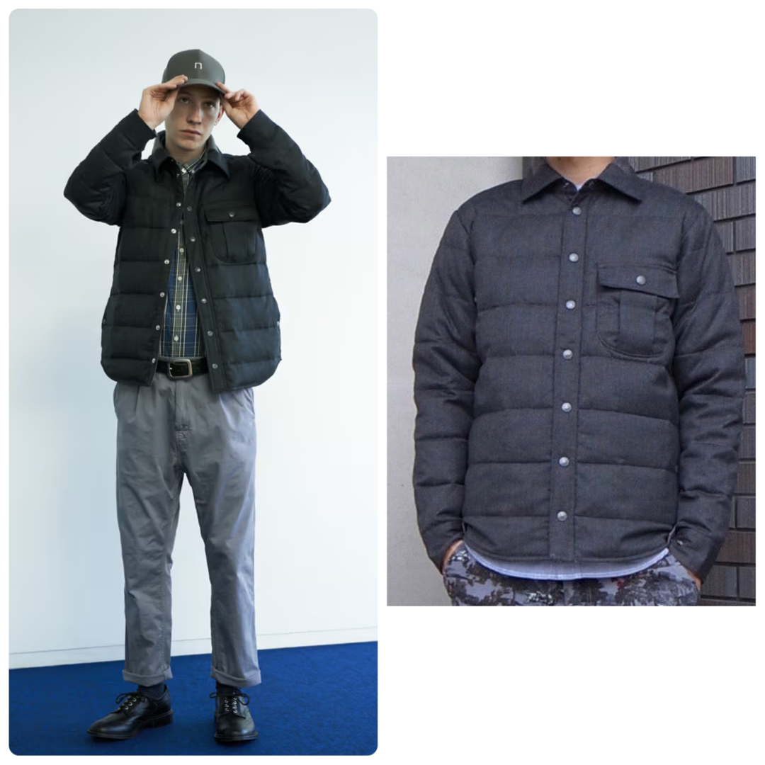 nanamica 13AW Down Shirt Jacket -Gray/XL