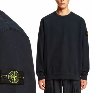 ストーンアイランド(STONE ISLAND)の送料無料 26 STONE ISLAND ストーンアイランド 791562420 V0020 ネイビー トレーナー スウェット size XL(スウェット)