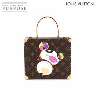 ルイヴィトン(LOUIS VUITTON)の未使用 展示品 ルイ ヴィトン LOUIS VUITTON モノグラム パンダ ジュエリー ボックス ケース 村上隆 M92478 ゴールド 金具 VLP 90136234(ハンドバッグ)