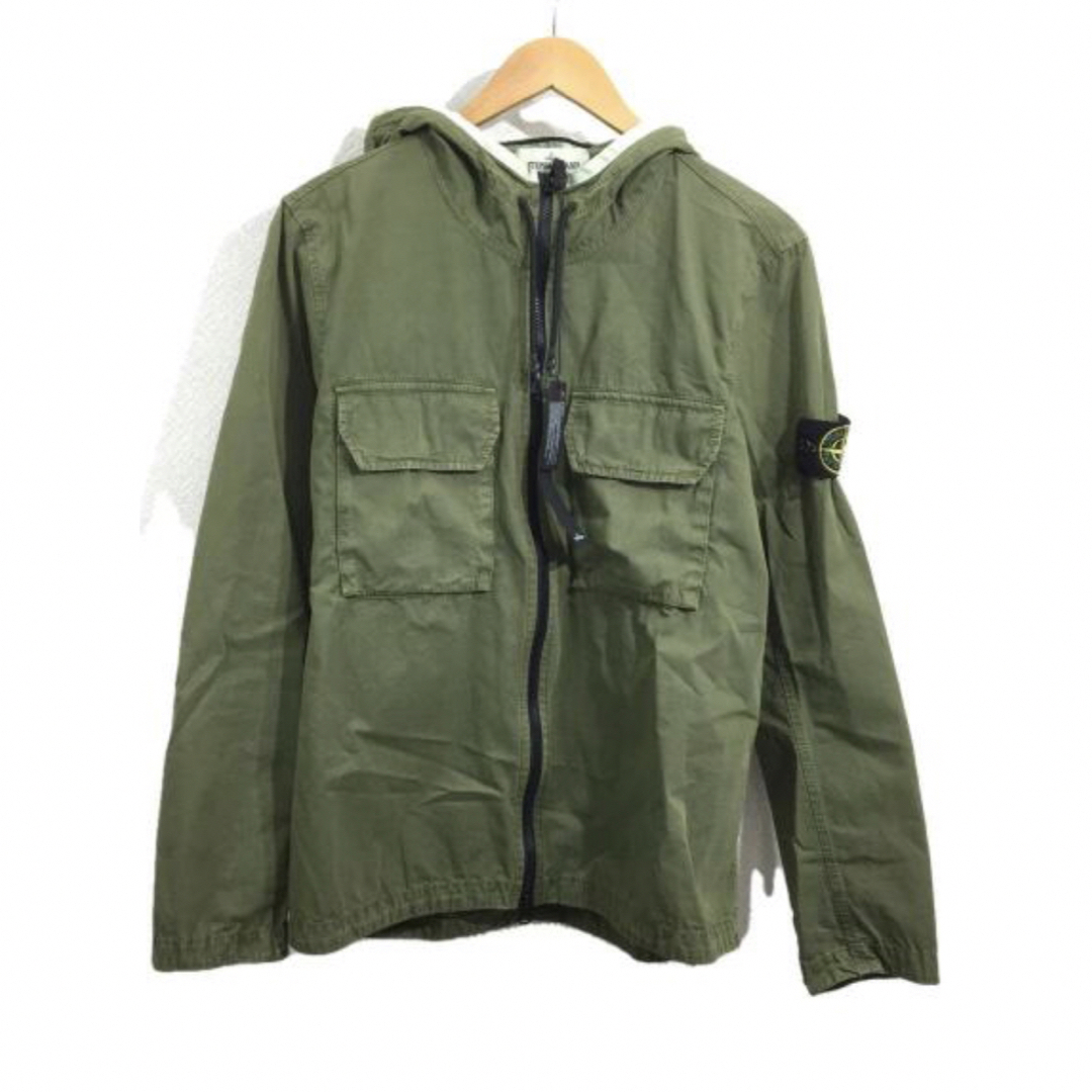 メンズストーンアイランドGarment Dved Hooded Shirtjacket