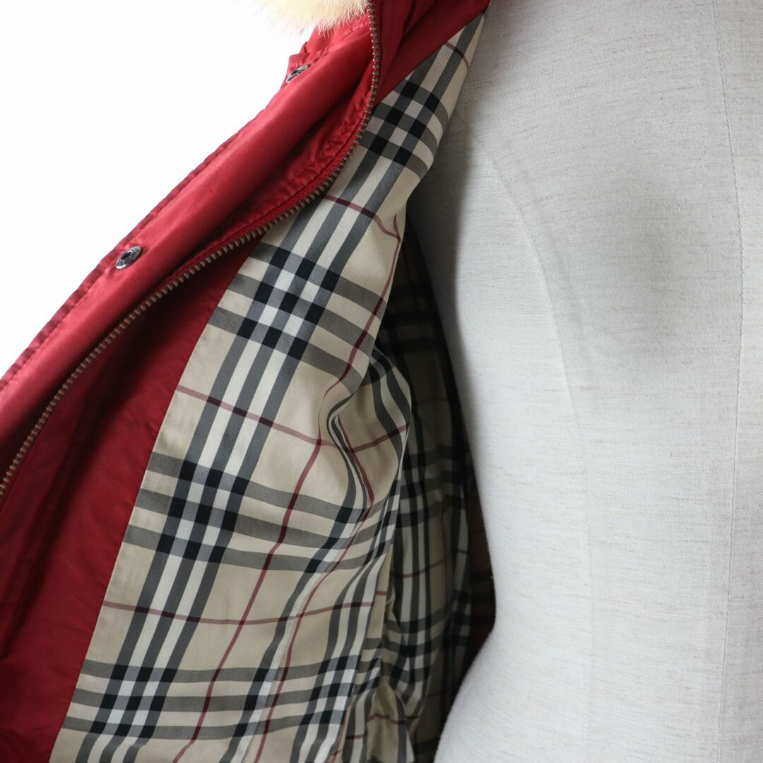 美品】BURBERRY ダウンジャケット L ノヴァチェック レッド-