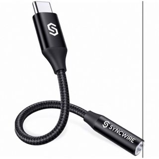 Syncwire タイプc イヤホン 変換ケーブル USB-C ＆ 3.5 mm(ストラップ/イヤホンジャック)