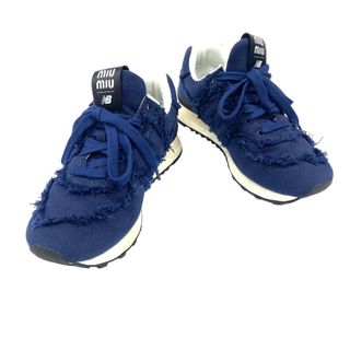 ミュウミュウ(miumiu)の[USED/中古]MIUMIU ミュウミュウ スニーカー 574 New Balance x Miu Miu デニム スニーカー 38 ネイビー 中古 tdc-001761-4d(スニーカー)