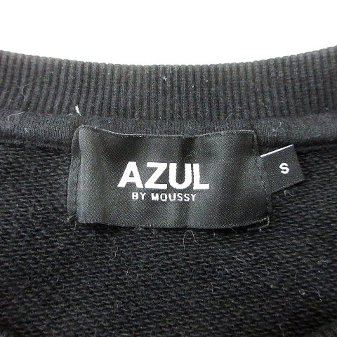 AZUL by moussy(アズールバイマウジー)のアズールバイマウジー トレーナー スウェット プリント 長袖 S 黒 ■MO メンズのトップス(その他)の商品写真