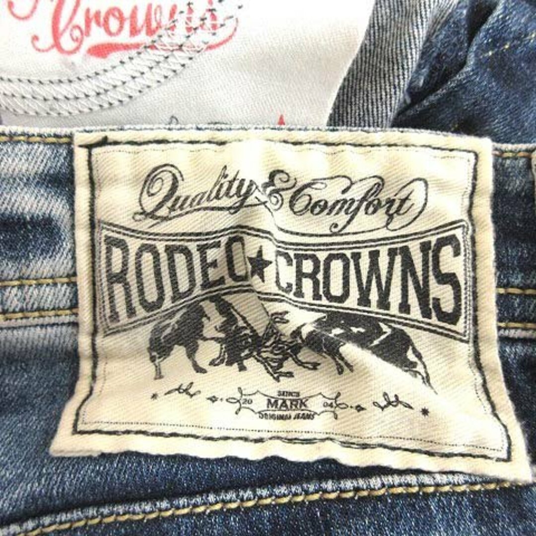 RODEO CROWNS(ロデオクラウンズ)のロデオクラウンズ デニムパンツ ジーンズ スキニー ストレッチ 23 青 ■MO レディースのパンツ(デニム/ジーンズ)の商品写真