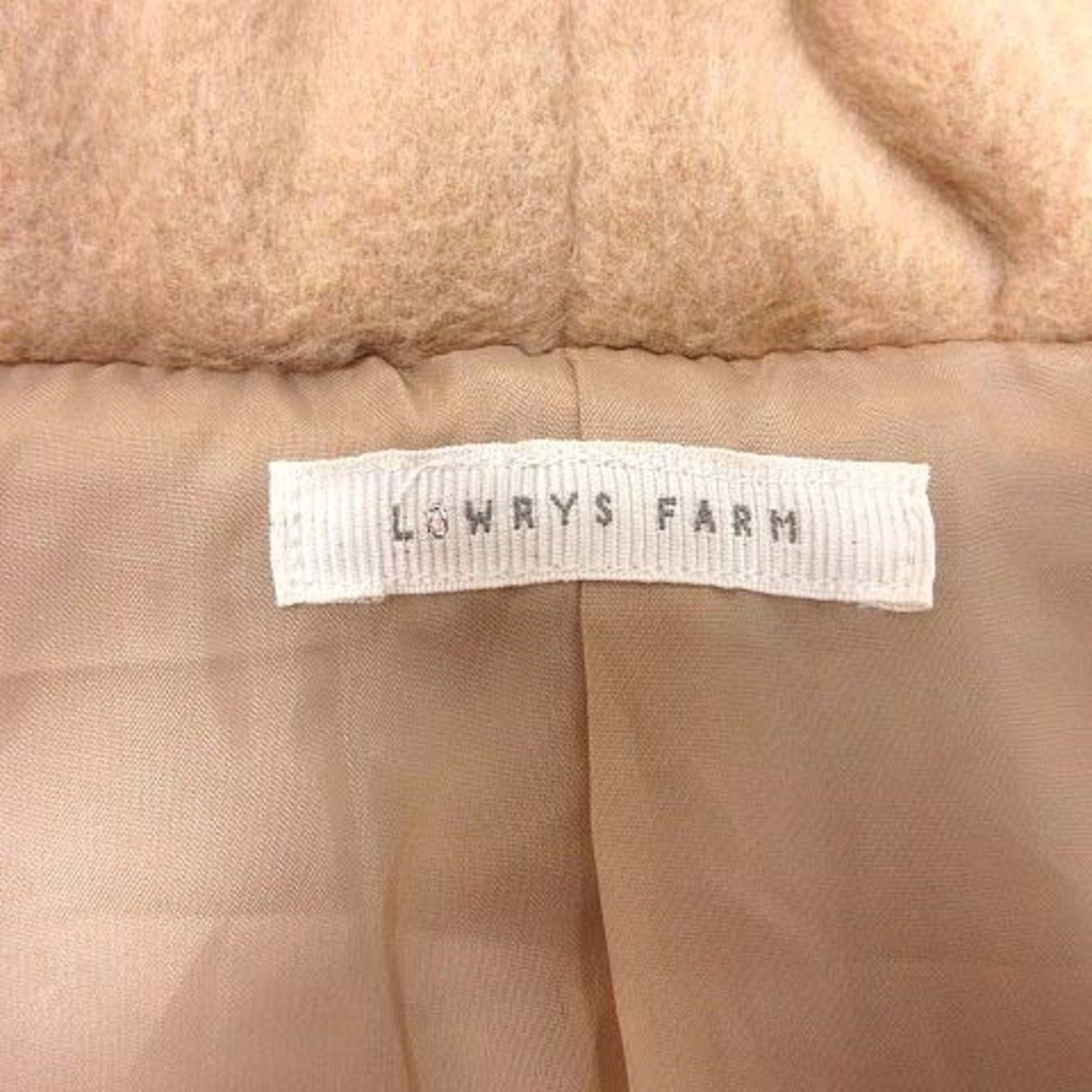 LOWRYS FARM(ローリーズファーム)のローリーズファーム 中綿コート ショールカラー ジップアップ ベージュ ■MO レディースのジャケット/アウター(その他)の商品写真