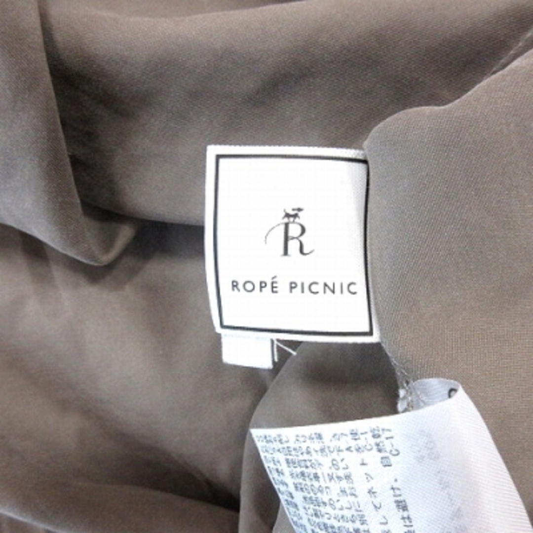 Rope' Picnic(ロペピクニック)のロペピクニック シャツ ブラウス スキッパーカラー 長袖 38 茶 ■MO レディースのトップス(シャツ/ブラウス(長袖/七分))の商品写真