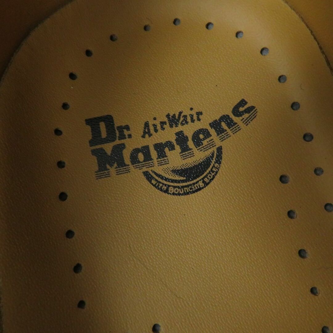 極美品☆Dr.Martens ドクターマーチン 12916 メリージェーン ダブルストラップ イエローステッチ レザーシューズ ブラック レディース UK5