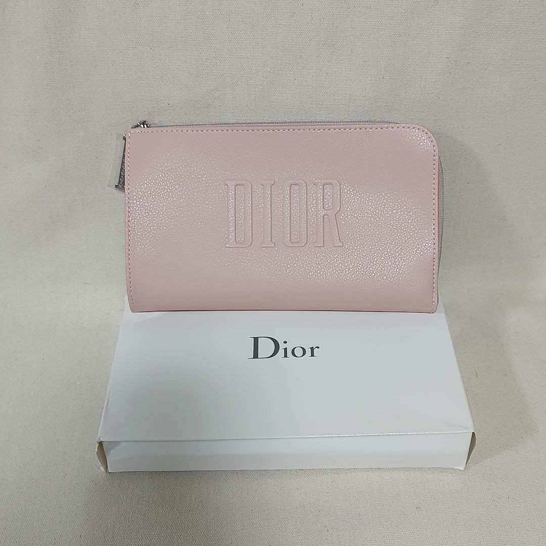 Christian Dior(クリスチャンディオール)のDior ディオール ポーチ ノベルティ ピンクベージュ レディースのファッション小物(ポーチ)の商品写真