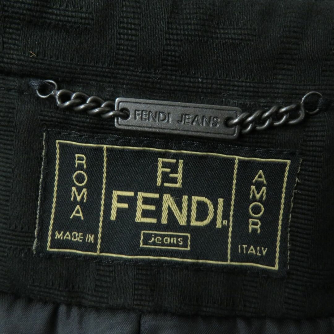 良品☆正規品 FENDI フェンディ ヴィンテージ ズッカ柄 ロゴボタン付