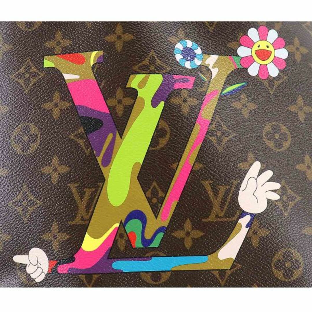 LOUIS VUITTON(ルイヴィトン)の未使用 展示品 ルイ ヴィトン LOUIS VUITTON 村上隆 モノグラム ネヴァーフル MM トート バッグ M95560 ブラウン マルチカラー VLP 90184739 レディースのバッグ(トートバッグ)の商品写真