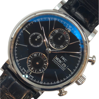 インターナショナルウォッチカンパニー IWC ポートフィノ・クロノグラフ IW391008 ブラック ステンレススチール メンズ 腕時計