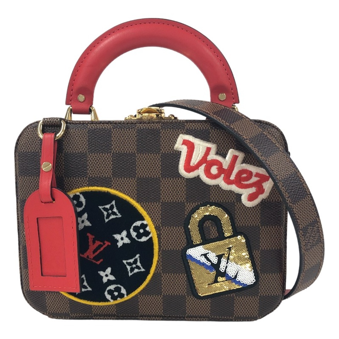 ルイ・ヴィトン LOUIS VUITTON ストーリーズ・ボックス N40048 ブラウン×ベージュ ゴールド金具 ダミエ レディース ショルダーバッグ