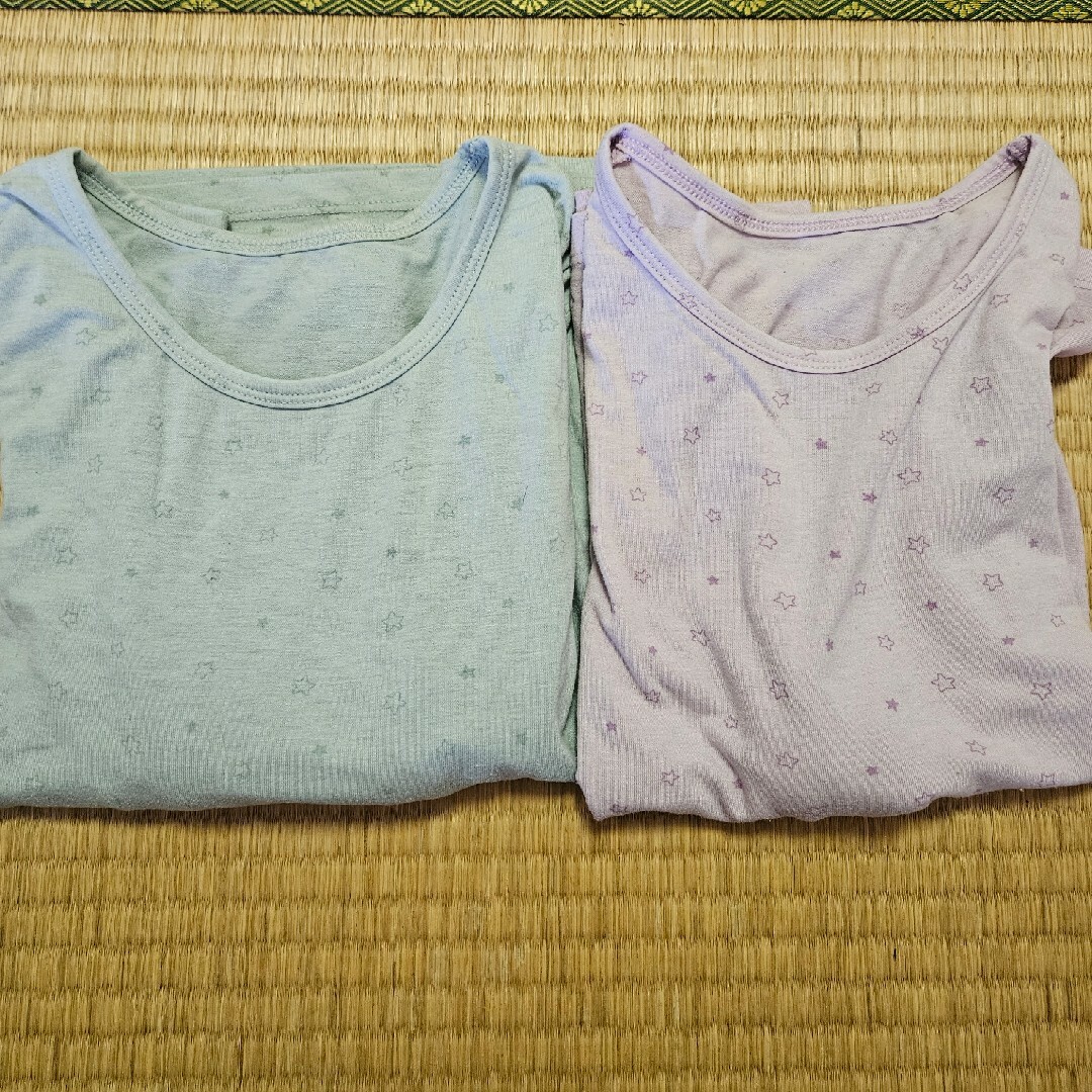 GU(ジーユー)のGU warm　長袖インナーシャツ キッズ/ベビー/マタニティのキッズ服女の子用(90cm~)(下着)の商品写真