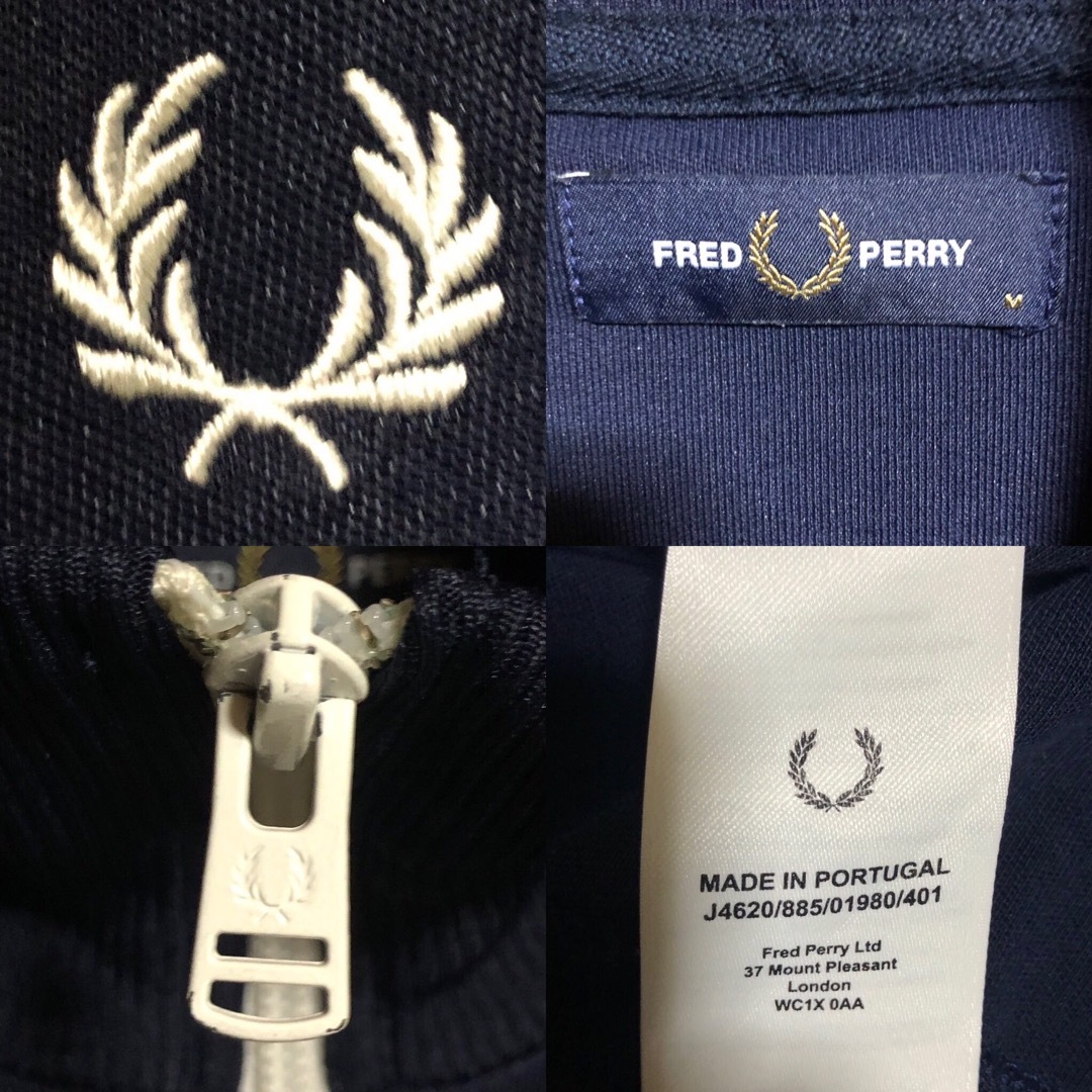 FRED PERRY トラックジャケット　ジャージ　月桂樹ロゴ　M