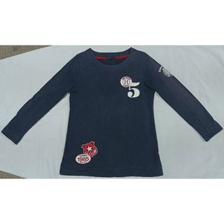 トミーヒルフィガー(TOMMY HILFIGER)の・古着　レディース　TOMMY HILFIGER ロンT・長袖七部　Lサイズ(Tシャツ(長袖/七分))