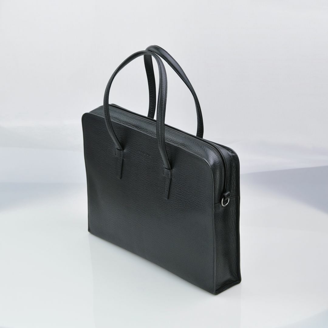 ロエベ LOEWE ビジネスバッグ  2WAY ストラップ付 レザー ブラック ヴィンテージ 美品