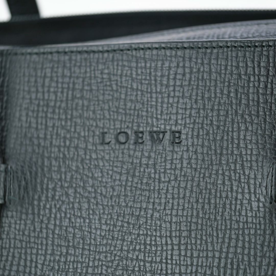 ロエベ LOEWE ビジネスバッグ  2WAY ストラップ付 レザー ブラック ヴィンテージ 美品