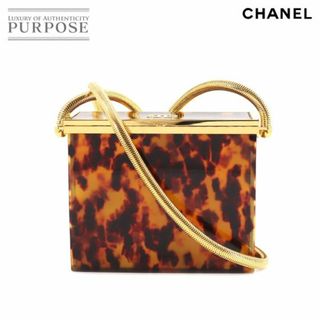 シャネル(CHANEL)のシャネル CHANEL べっ甲柄 ショルダー バッグ プラスチック ブラウン ゴールド 金具 VLP 90193753(ショルダーバッグ)