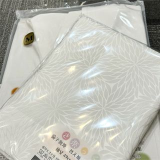 替袖付き】衿秀 き楽っく長襦袢 袷用 Mサイズ/替袖【むじな菊 大】の