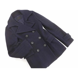 STUDIOUS - STUDIOUS ショートメルトンコートの通販 by shop ... ステュディオス STUDIOUS ウールメルトンコート ネイビー ショート丈